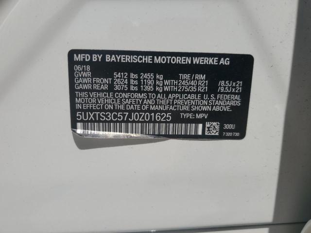 2018 BMW X3 XDRIVEM 5UXTS3C57J0Z01625