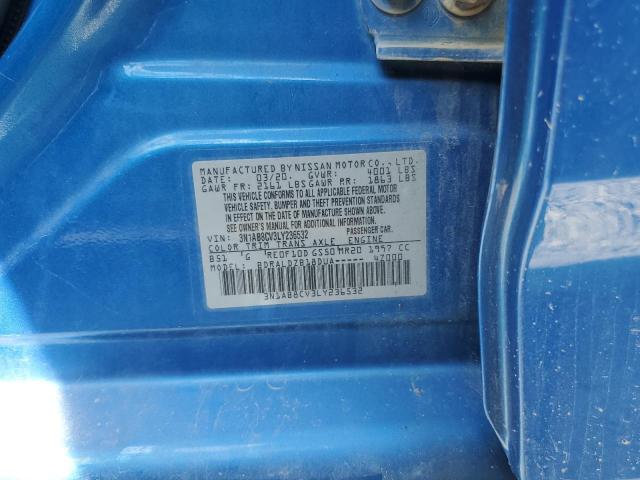 2020 NISSAN SENTRA SV 3N1AB8CV3LY236532