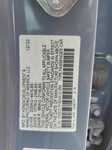 2022 HONDA ACCORD SPO 1HGCV1F32NA121265