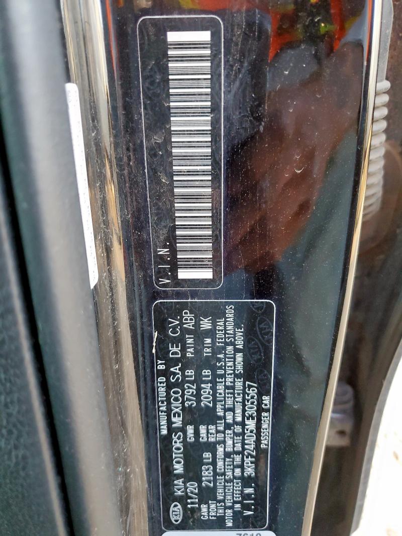 2021 KIA FORTE FE 3KPF24AD5ME305567