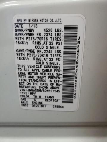 2013 NISSAN ROGUE S - JN8AS5MV6DW627245