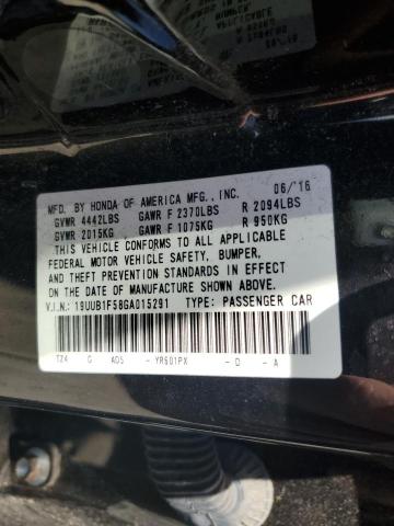 2016 ACURA TLX TECH 19UUB1F58GA015291