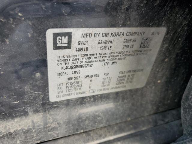 2016 BUICK ENCORE - KL4CJGSB5GB702292