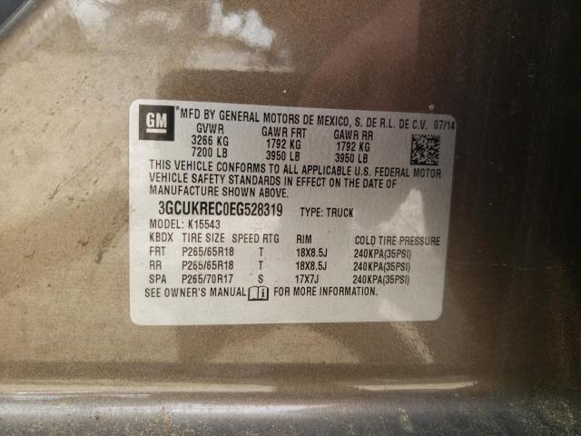 2014 CHEVROLET SILVERADO - 3GCUKREC0EG528319