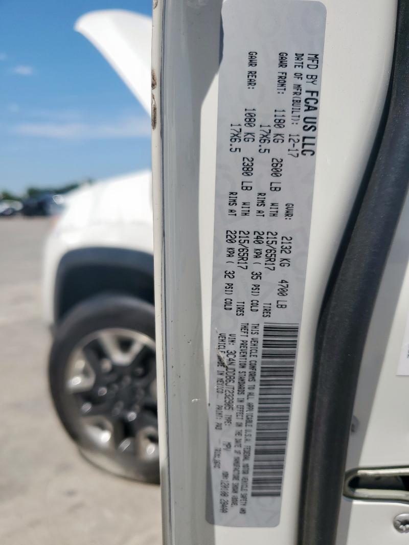 2018 JEEP COMPASS TR 3C4NJDDB6JT232905