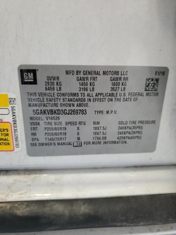 2016 BUICK ENCLAVE 5GAKVBKD3GJ269783