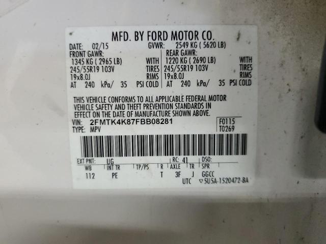 2015 FORD EDGE TITAN - 2FMTK4K87FBB08281