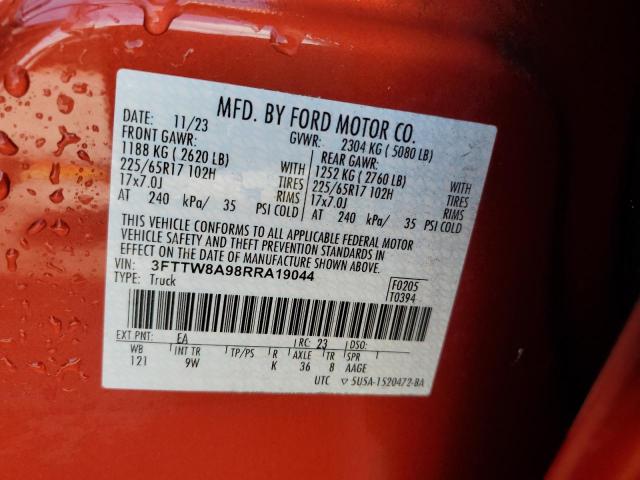2024 FORD MAVERICK X - 3FTTW8A98RRA19044