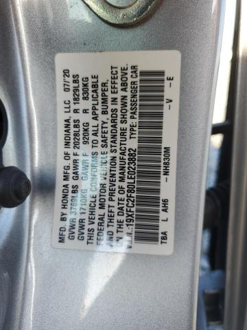 2020 HONDA CIVIC SPOR 19XFC2F80LE023882