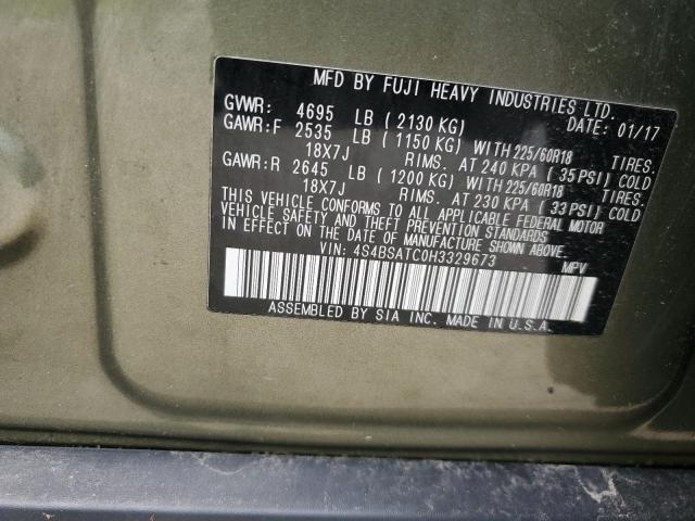 2017 SUBARU OUTBACK TO 4S4BSATC0H3329673