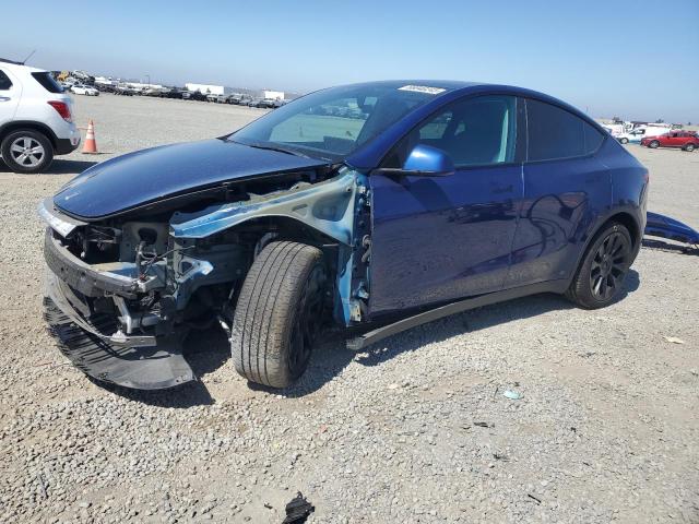 TESLA MODEL Y 2021 blue  electric 5YJYGDEE6MF152947 photo #1