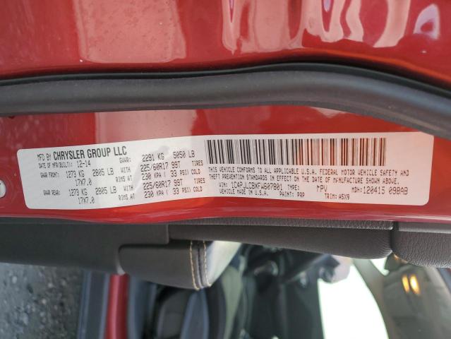 2015 JEEP CHEROKEE L 1C4PJLCBXFW607801