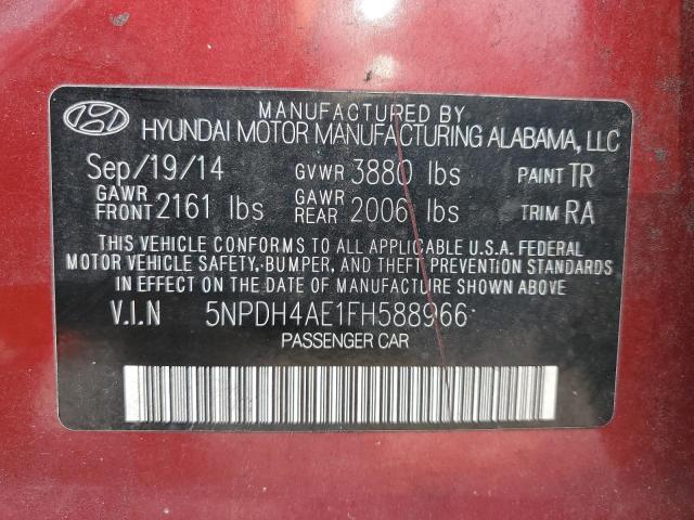 2015 HYUNDAI ELANTRA SE - 5NPDH4AE1FH588966