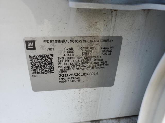 2020 CHEVROLET IMPALA LT 2G11Z5S30L9106014
