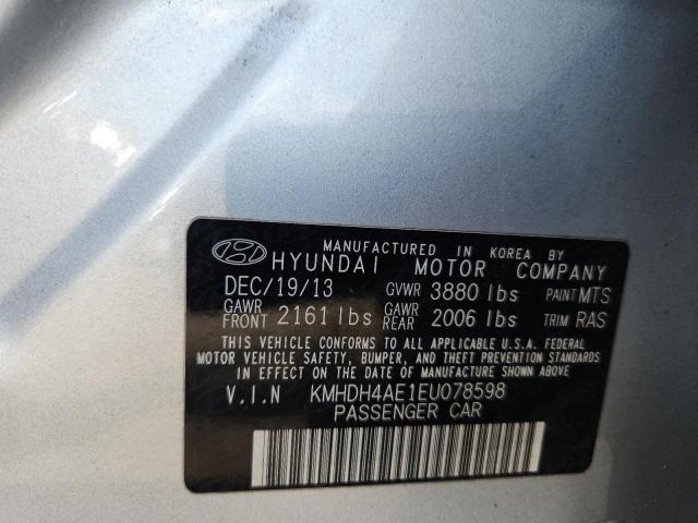 2014 HYUNDAI ELANTRA SE - KMHDH4AE1EU078598