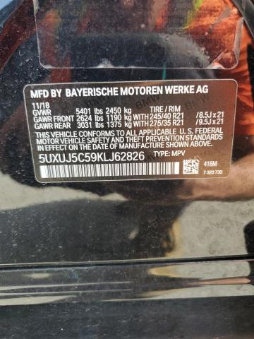 2019 BMW X4 M40I 5UXUJ5C59KLJ62826