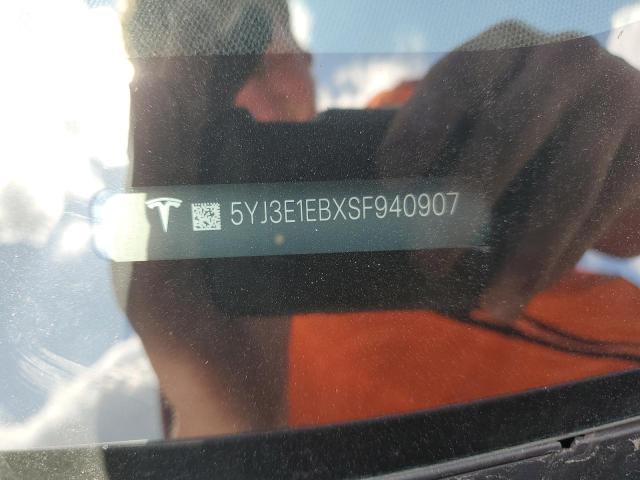 2025 TESLA MODEL 3 5YJ3E1EBXSF940907