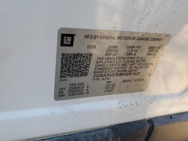 2019 CHEVROLET EQUINOX LT 2GNAXVEX4K6197422