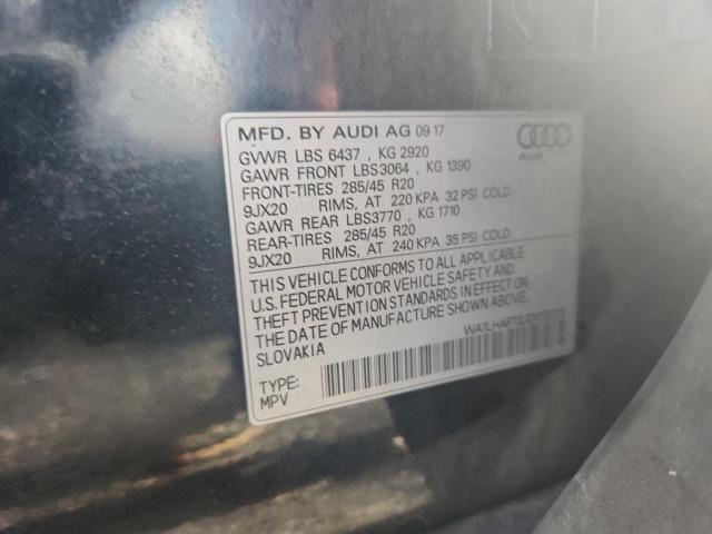 2018 AUDI Q7 PREMIUM WA1LHAF72JD015233
