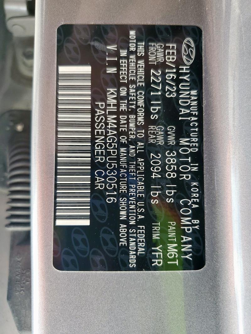 2023 HYUNDAI ELANTRA SEL KMHLM4AG5PU530516