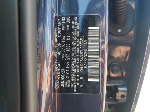 2023 HYUNDAI VENUE SEL KMHRC8A33PU266651