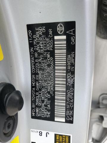 2010 TOYOTA PRIUS - JTDKN3DU0A0096609
