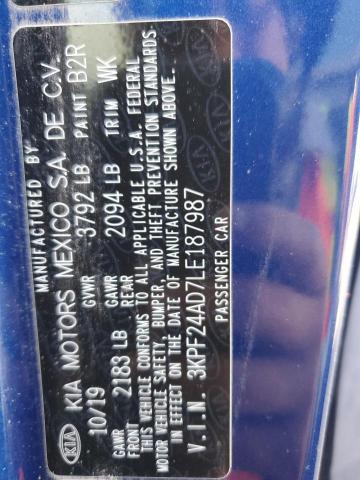 2020 KIA FORTE FE - 3KPF24AD7LE187987