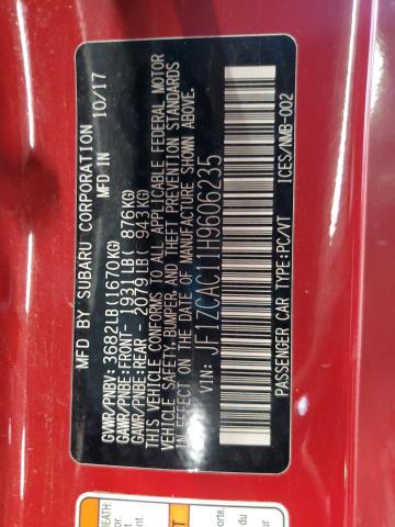 2017 SUBARU BRZ 2.0 LI JF1ZCAC11H9606235