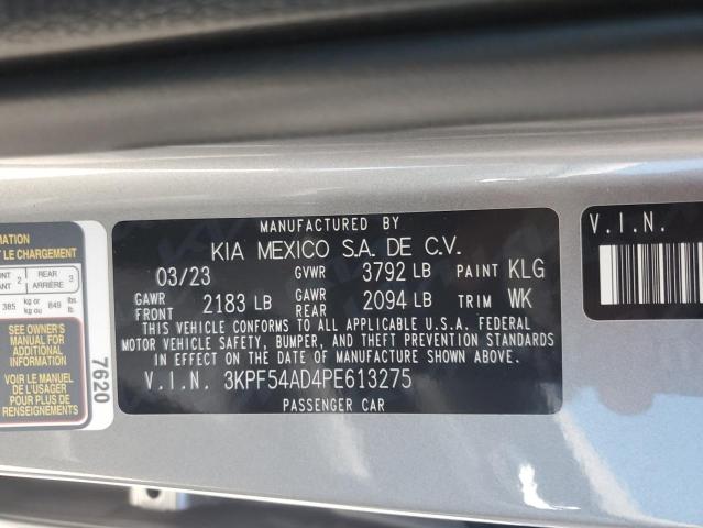 2023 KIA FORTE GT LINE 3KPF54AD4PE613275