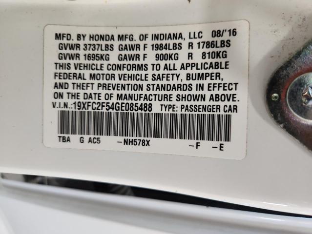 2016 HONDA CIVIC LX 19XFC2F54GE085488