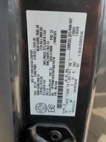 2019 FORD F150 SUPER 1FTFW1E51KFB21574