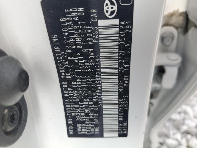 2022 TOYOTA COROLLA LE - 5YFEPMAE5NP342446