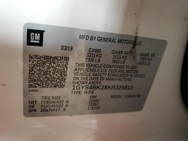 2019 CADILLAC ESCALADE L 1GYS4BKJXKR325813