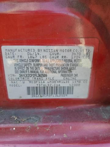 2015 NISSAN VERSA NOTE 3N1CE2CP2FL362509