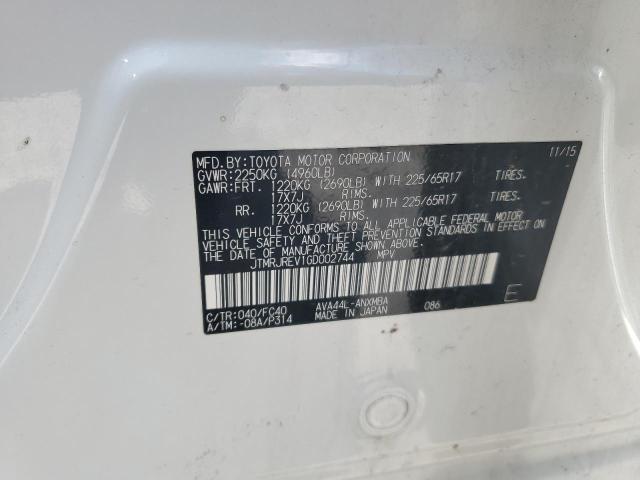 2016 TOYOTA RAV4 HV XLE JTMRJREV1GD002744