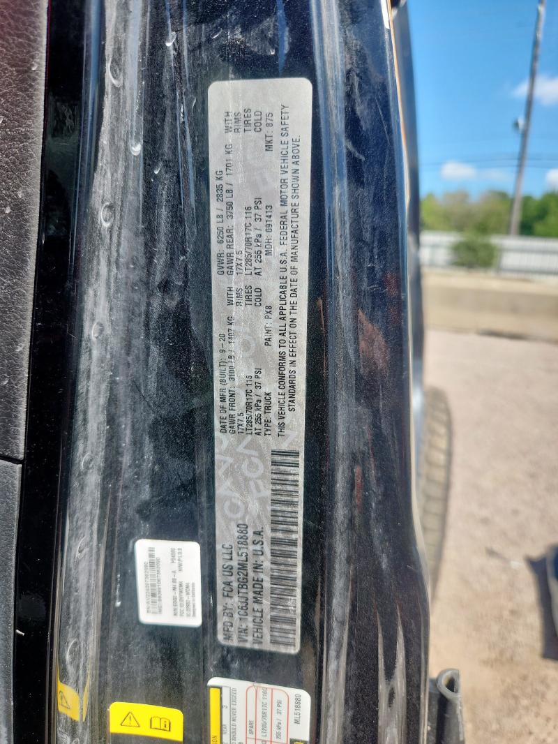 2021 JEEP GLADIATOR 1C6JJTBG2ML518880