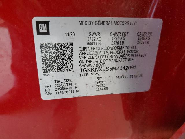 2021 GMC ACADIA DEN 1GKKNXLS5MZ142091