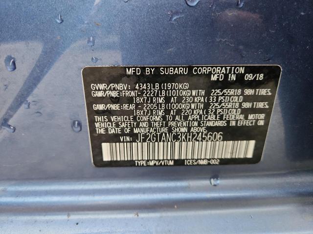 2019 SUBARU CROSSTREK JF2GTANC3KH245606