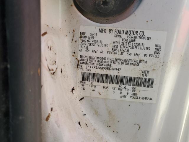 2016 FORD F250 SUPER DUTY - 1FT7X2A6XGED38947