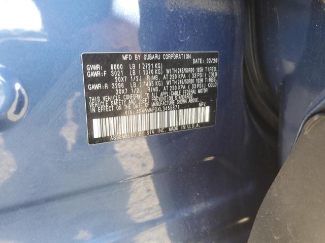 2020 SUBARU ASCENT LIM 4S4WMAPDXL3455871