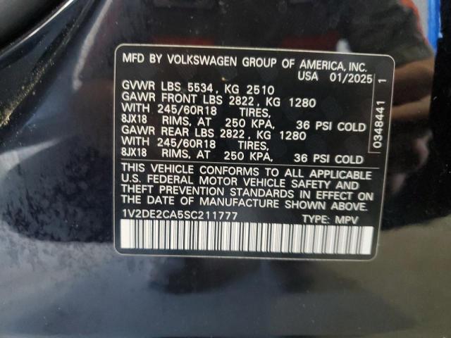 2025 VOLKSWAGEN ATLAS CROS 1V2DE2CA5SC211777