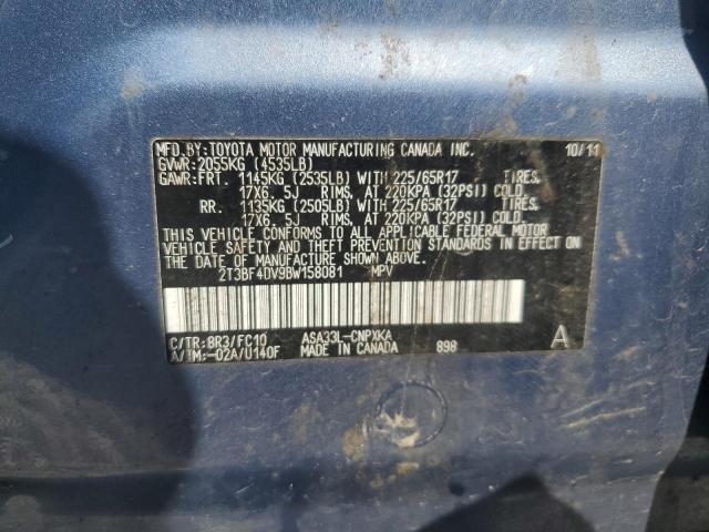 2011 TOYOTA RAV4 - 2T3BF4DV9BW158081