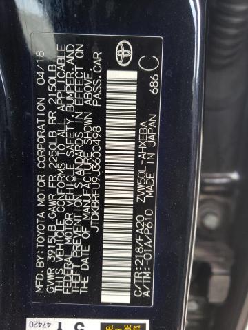 2018 TOYOTA PRIUS - JTDKBRFU9J3600498