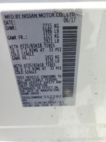 2017 INFINITI QX60 5N1DL0MM8HC552292