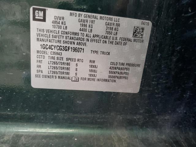 2016 CHEVROLET SILVERADO C3500 1GC4CYCG3GF196071