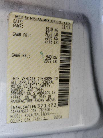 2015 NISSAN ALTIMA 2.5 1N4AL3AP1FN371372