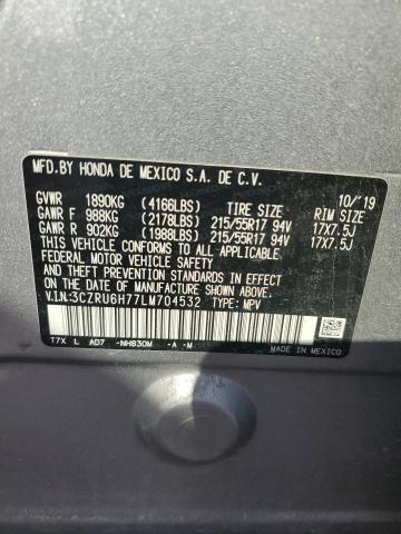 2020 HONDA HR-V EXL 3CZRU6H77LM704532