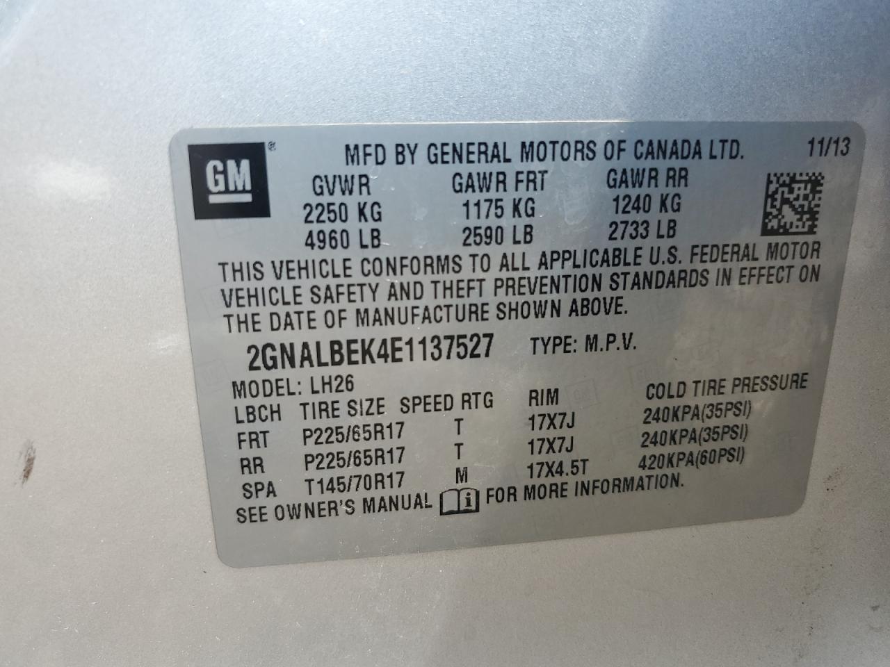 CHEVROLET EQUINOX LT