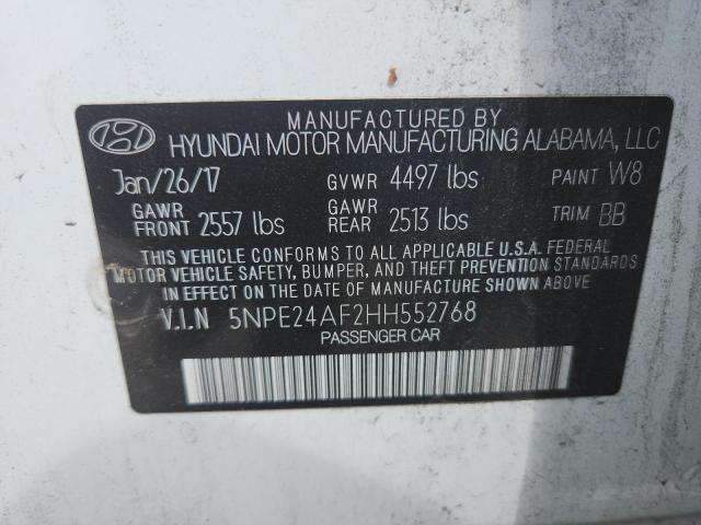 2017 HYUNDAI SONATA SE - 5NPE24AF2HH552768