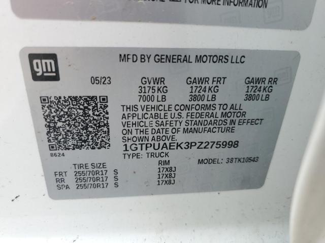 2023 GMC SIERRA K15 - 1GTPUAEK3PZ275998
